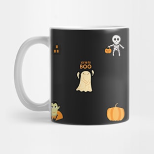 Cute Halloween Design Sticker Pack Mug